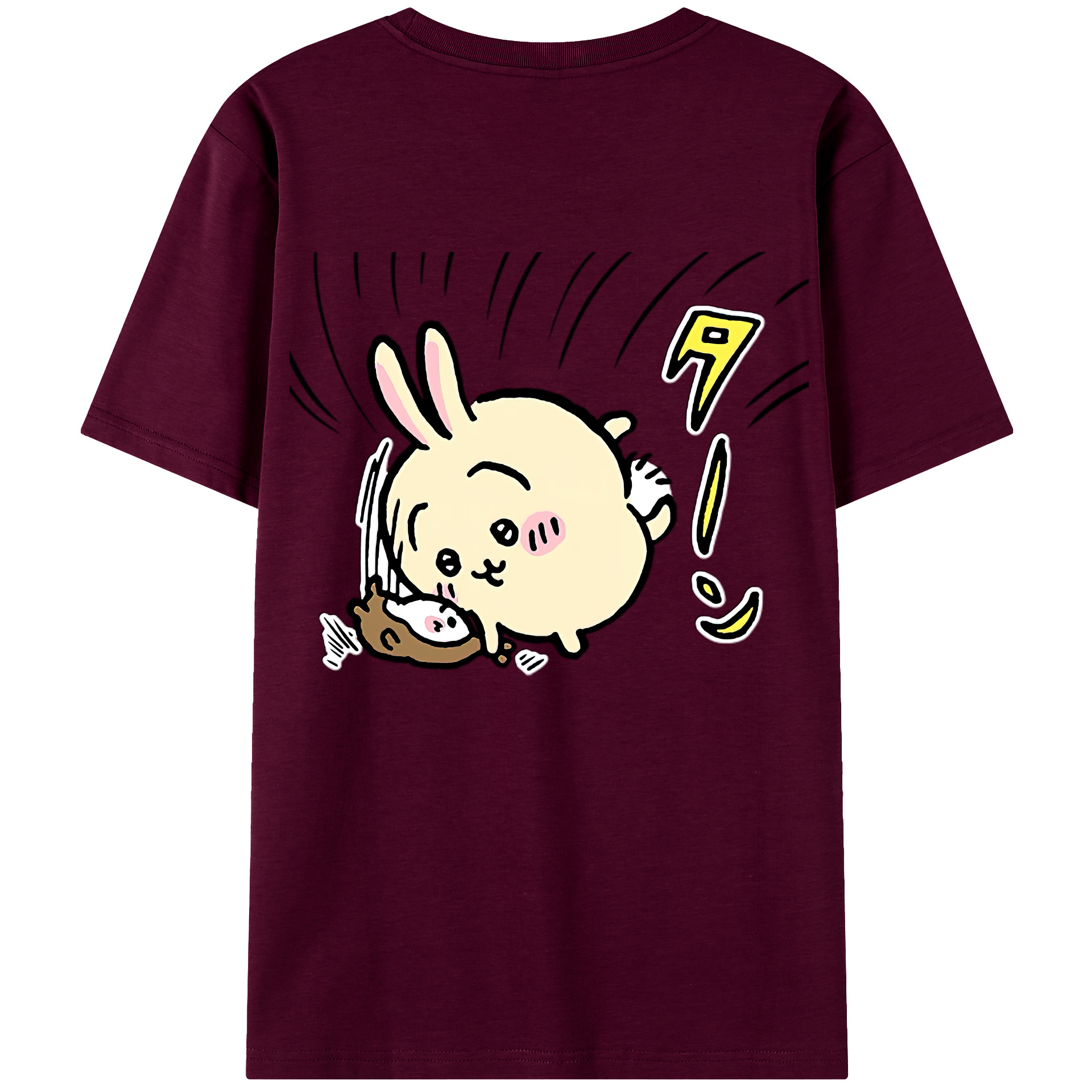 （画像用） ちいかわ うさぎ Chii-kawa usagi レディース半袖Tシャツ(バックプリント)